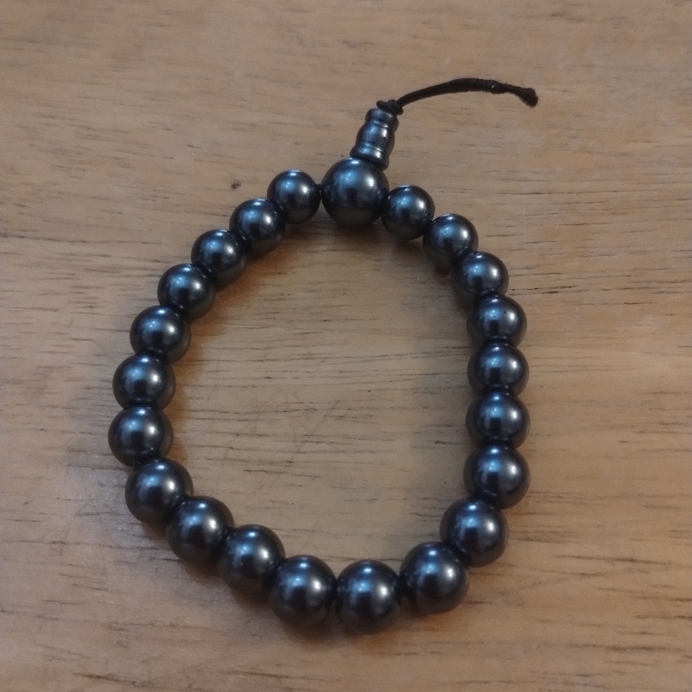 Women's Black Beaded Bracelet